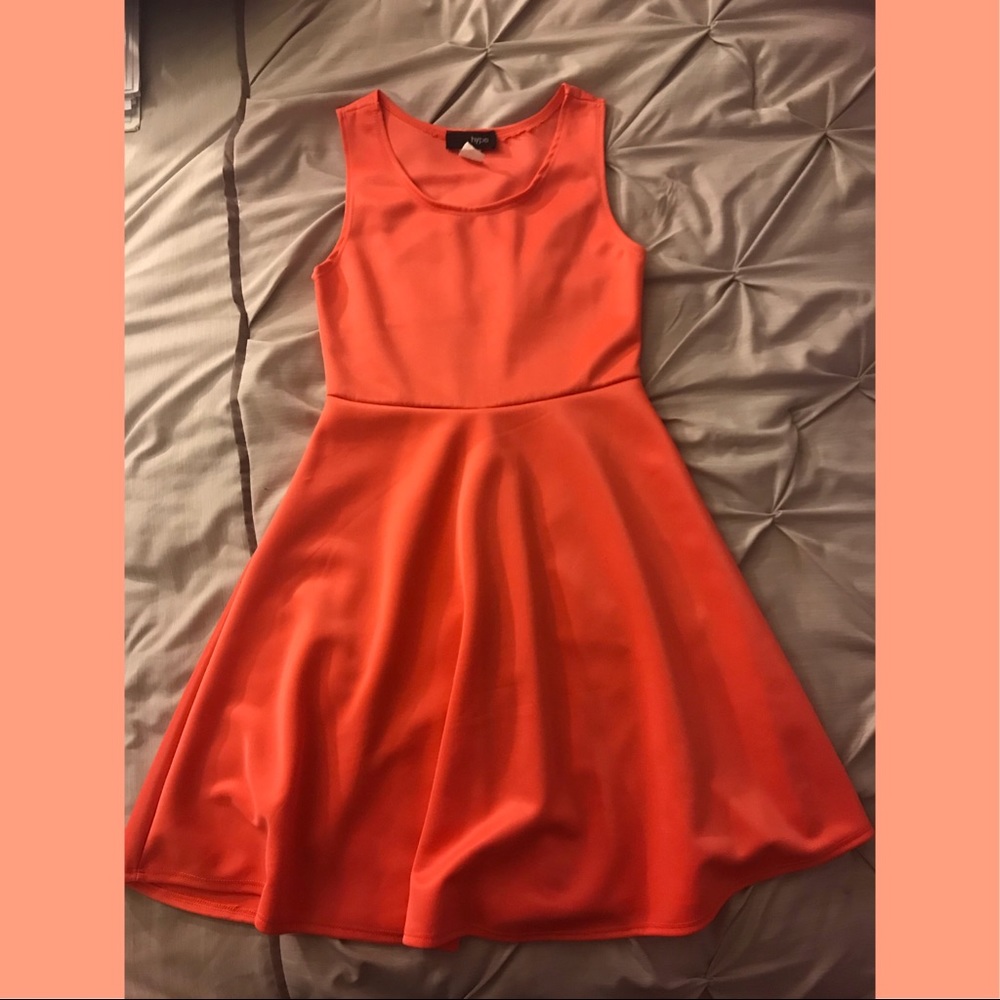 Orange Skater Dress